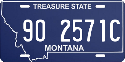 MT license plate 902571C