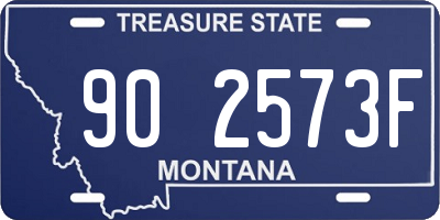 MT license plate 902573F