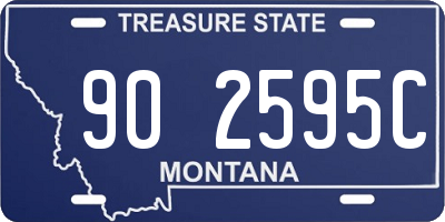 MT license plate 902595C
