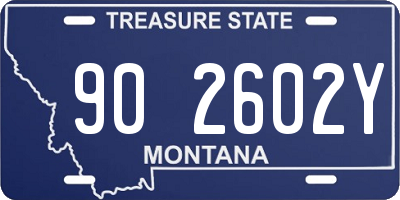 MT license plate 902602Y