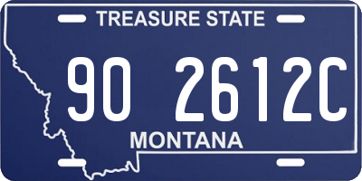 MT license plate 902612C