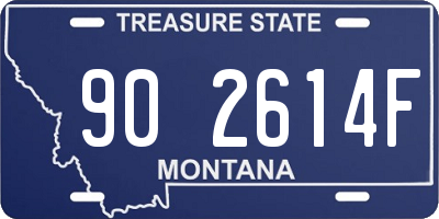 MT license plate 902614F