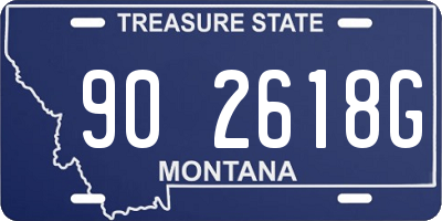 MT license plate 902618G