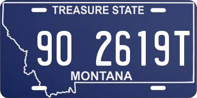 MT license plate 902619T