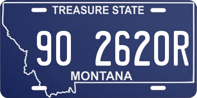 MT license plate 902620R