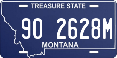 MT license plate 902628M
