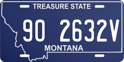 MT license plate 902632V