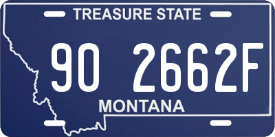 MT license plate 902662F