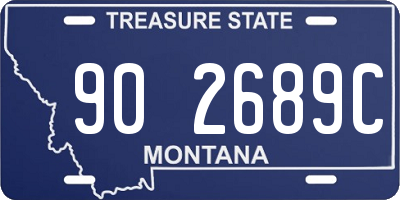 MT license plate 902689C
