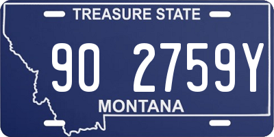MT license plate 902759Y