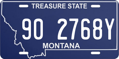 MT license plate 902768Y