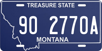 MT license plate 902770A