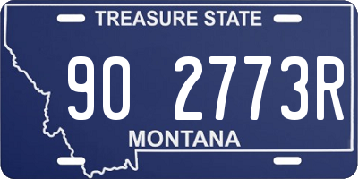 MT license plate 902773R