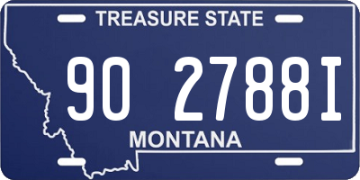 MT license plate 902788I