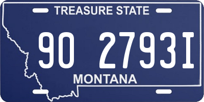 MT license plate 902793I
