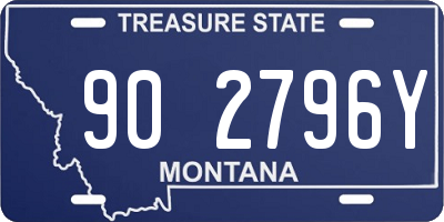 MT license plate 902796Y