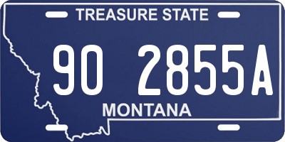 MT license plate 902855A