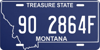 MT license plate 902864F