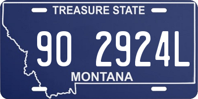 MT license plate 902924L