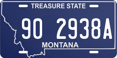 MT license plate 902938A