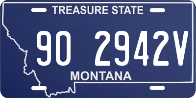MT license plate 902942V