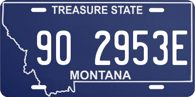 MT license plate 902953E