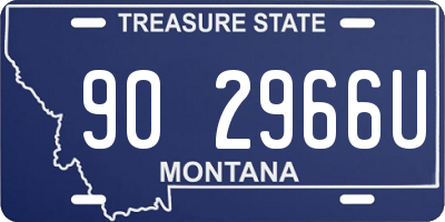 MT license plate 902966U