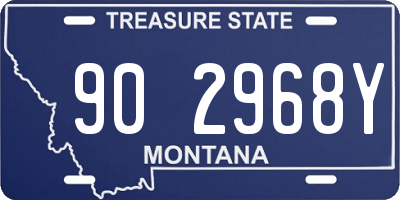 MT license plate 902968Y