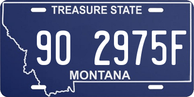 MT license plate 902975F
