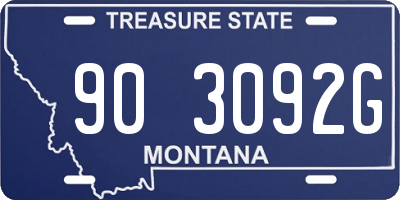 MT license plate 903092G