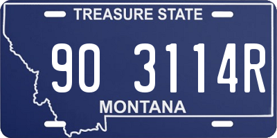 MT license plate 903114R