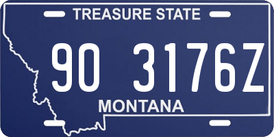 MT license plate 903176Z