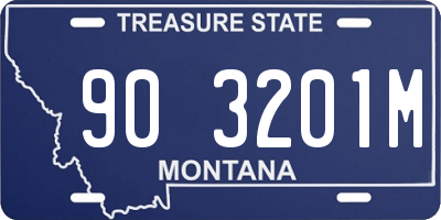 MT license plate 903201M