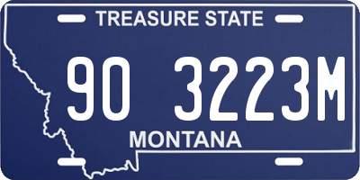 MT license plate 903223M
