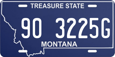 MT license plate 903225G
