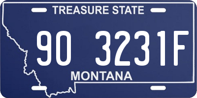MT license plate 903231F