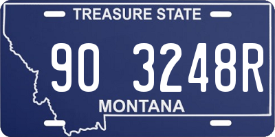 MT license plate 903248R