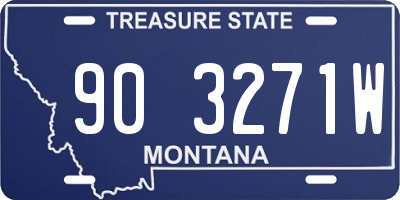 MT license plate 903271W