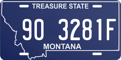 MT license plate 903281F