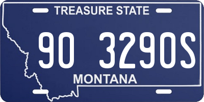 MT license plate 903290S