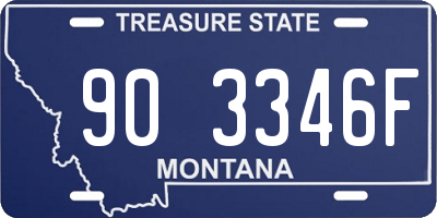 MT license plate 903346F