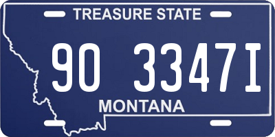 MT license plate 903347I