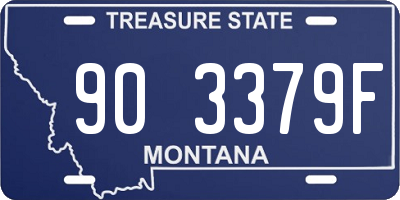 MT license plate 903379F