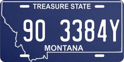 MT license plate 903384Y
