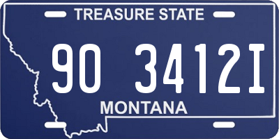 MT license plate 903412I
