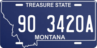 MT license plate 903420A