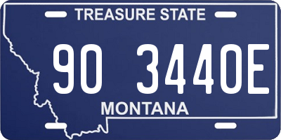 MT license plate 903440E