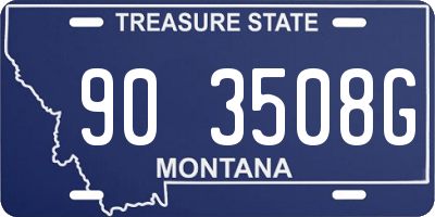 MT license plate 903508G