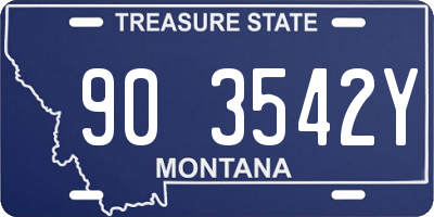 MT license plate 903542Y