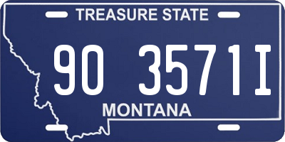 MT license plate 903571I